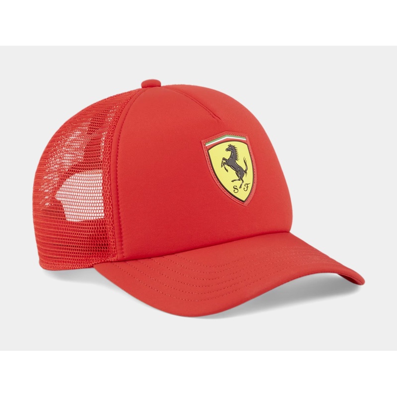 Scuderia Ferrari Race Trucker Mens Hat (Red)