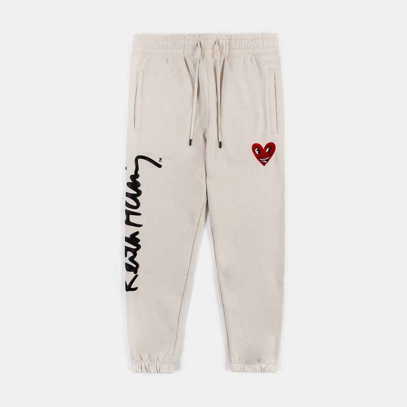 SP x Keith Haring Good Vibes Joggers Mens Pants (Beige/Black)