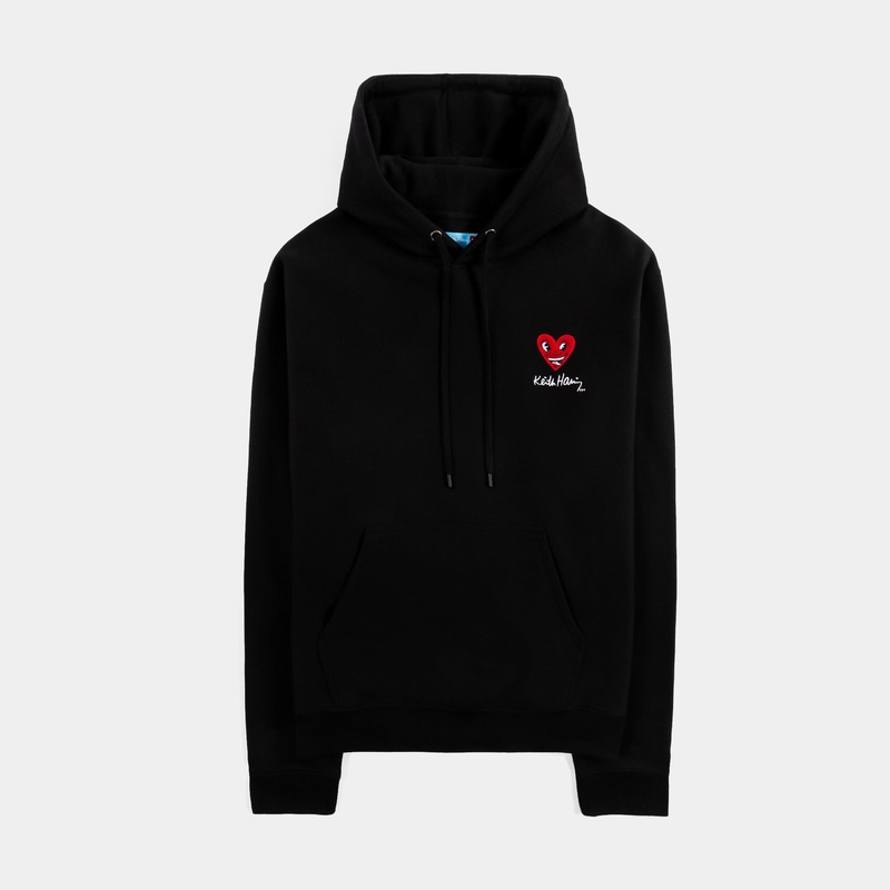 SP x Keith Haring Three Eyed Face Mens Hoodie (Black/Red)