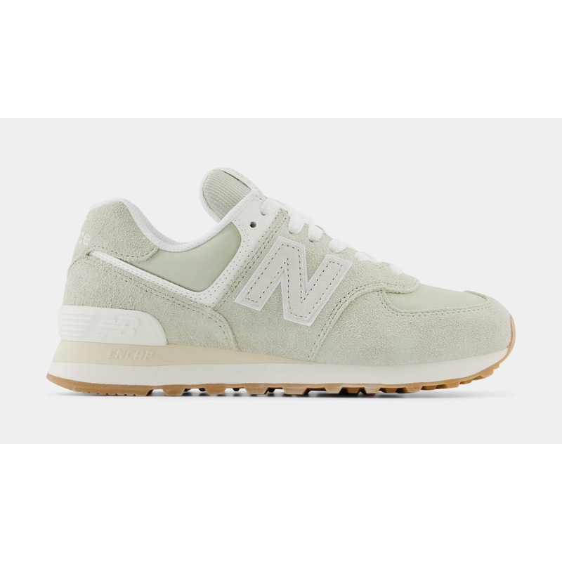 574 Core Calm Green Womens Running Shoes (Olive/Beige)