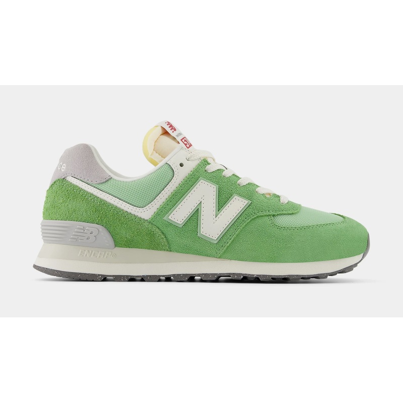 574 Mens Running Shoes (Chive Green/White)