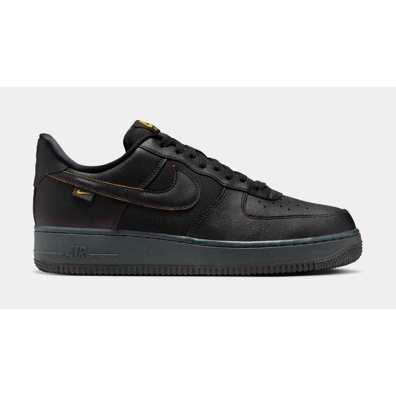 Air Force 1 ’07 Black University Gold Mens Lifestyle Shoes (Black/University Gold)