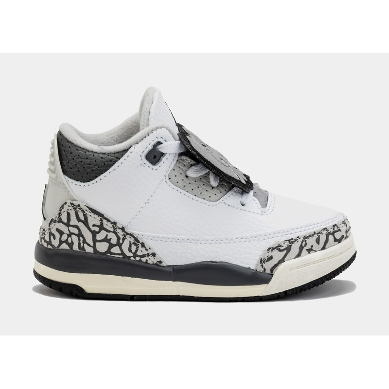 Air Jordan 3 Retro Hide N Sneak Infant Toddler Lifestyle Shoes (White/Black)