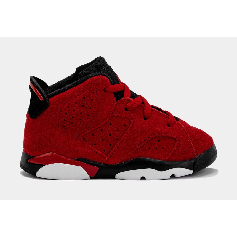 Air Jordan 6 Retro Toro Bravo Infant Toddler Lifestyle Shoes (Red/Black)