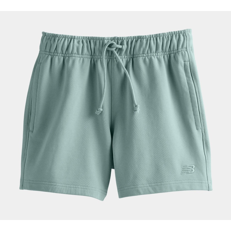Athletics French Terry 5″ Mens Shorts (Green)