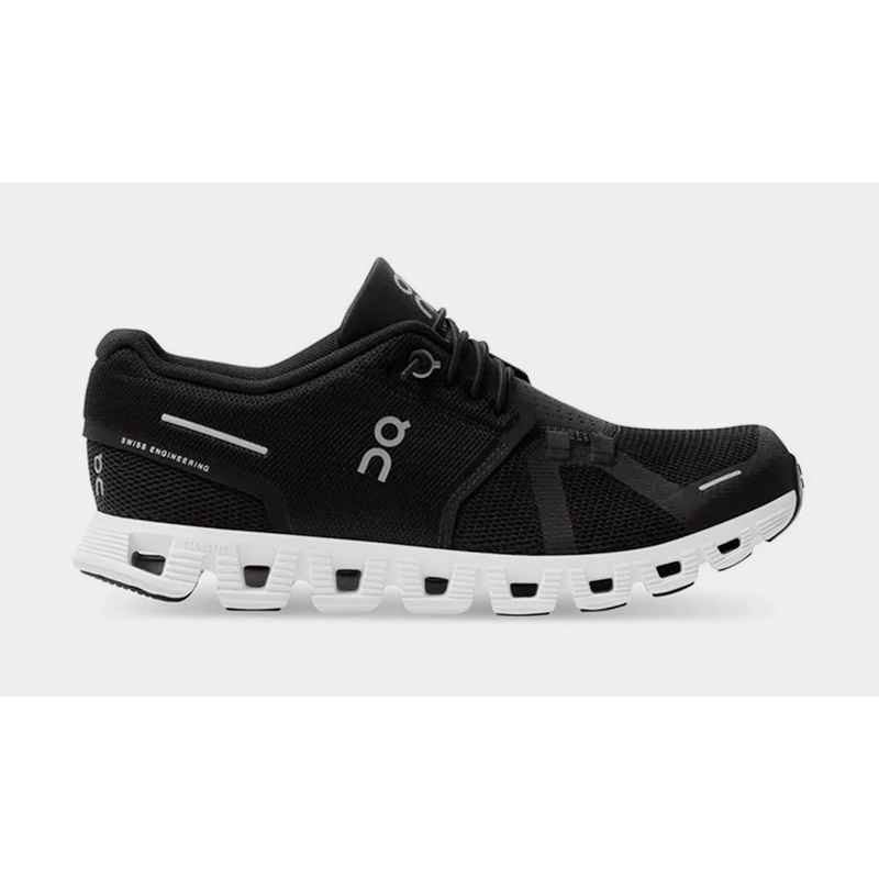 Cloud 5 Mens Running Shoes (Black/White)