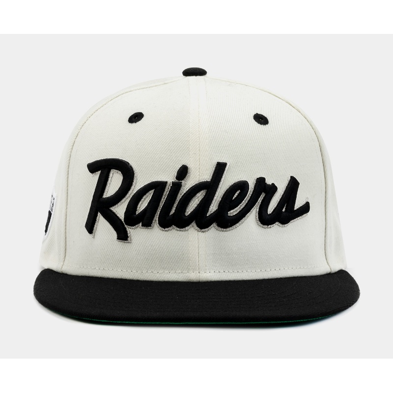Collection Las Vegas Raiders 59Fifty Mens Fitted Hat (White/Black)