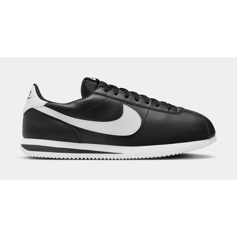 Cortez Leather Mens Lifestyle Shoes (Black/White)