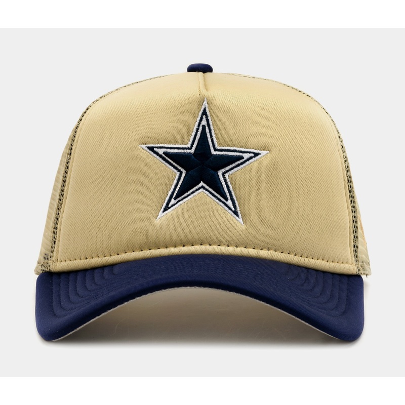 Dallas Cowboys All Day 9Forty Trucker Mens Hat (Beige/Blue)
