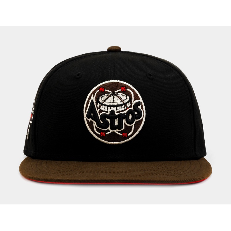 Exclusive Houston Astros 59Fifty Mens Fitted Hat (Black/Brown)