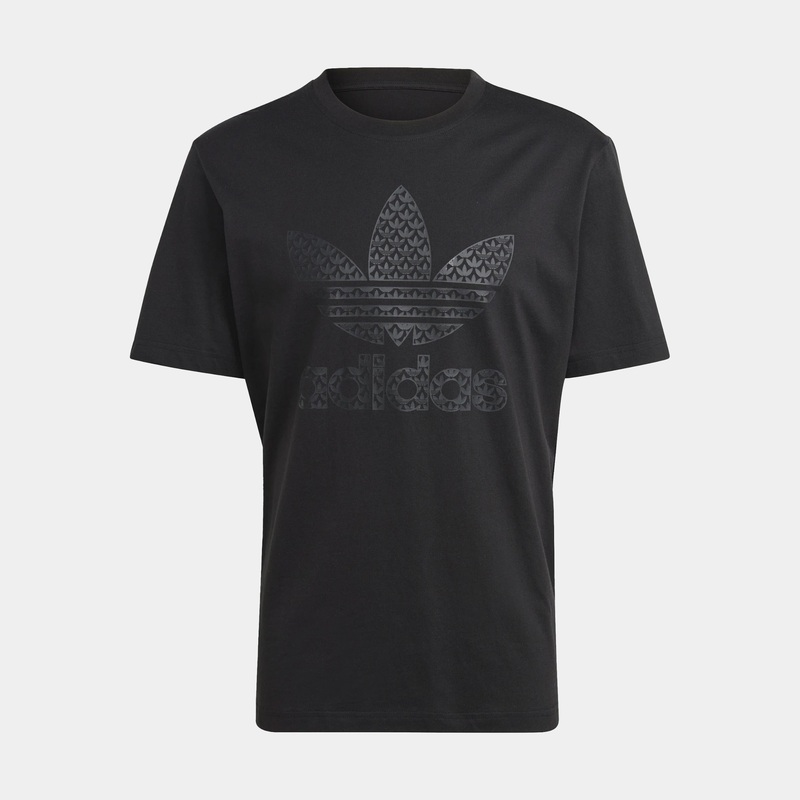 Monogram Mens Short Sleeve Shirt (Black)