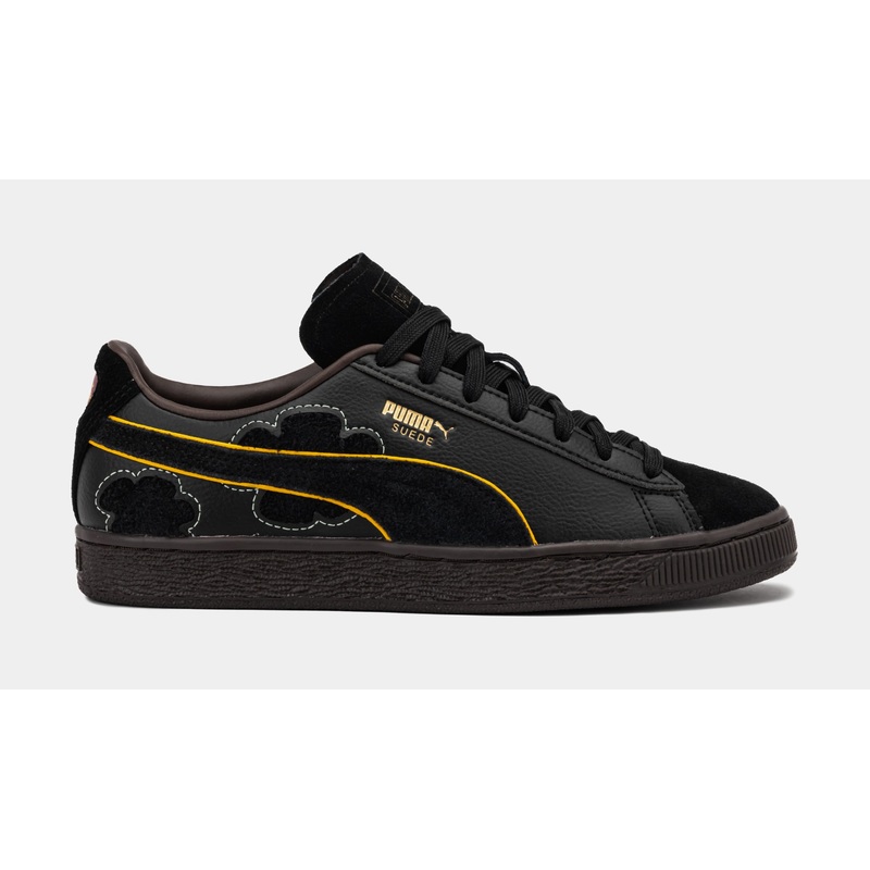 One Piece Suede Blackbeard Teech Grade School Lifestyle Shoes (Black/Dark Chocolate)