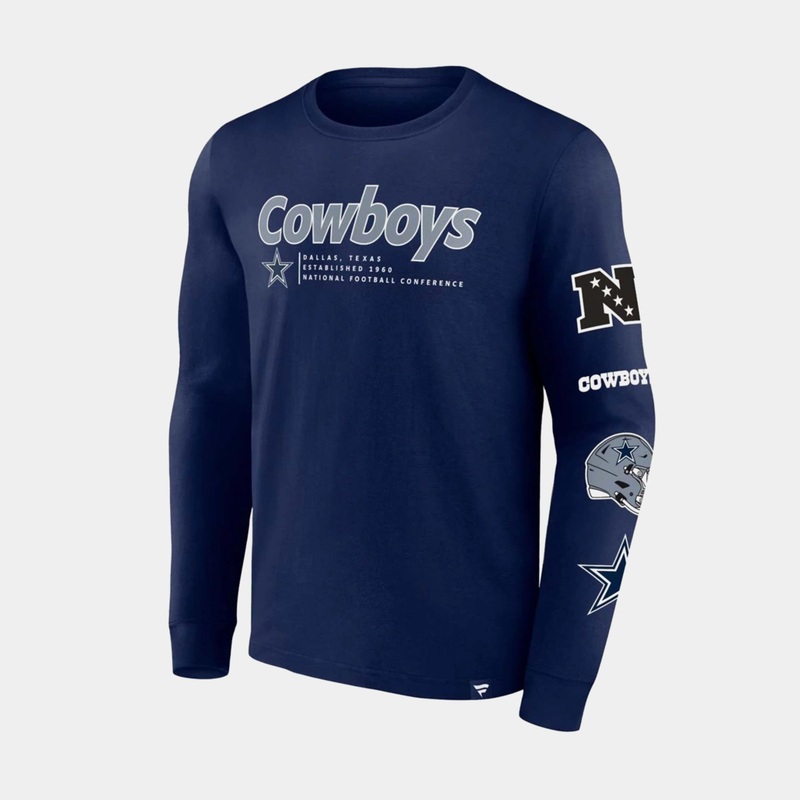 Strike The Goal Mens Long Sleeve Shirt (Navy)