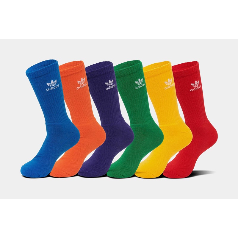 Trefoil Crew 6 Pack Mens Socks (Multi)