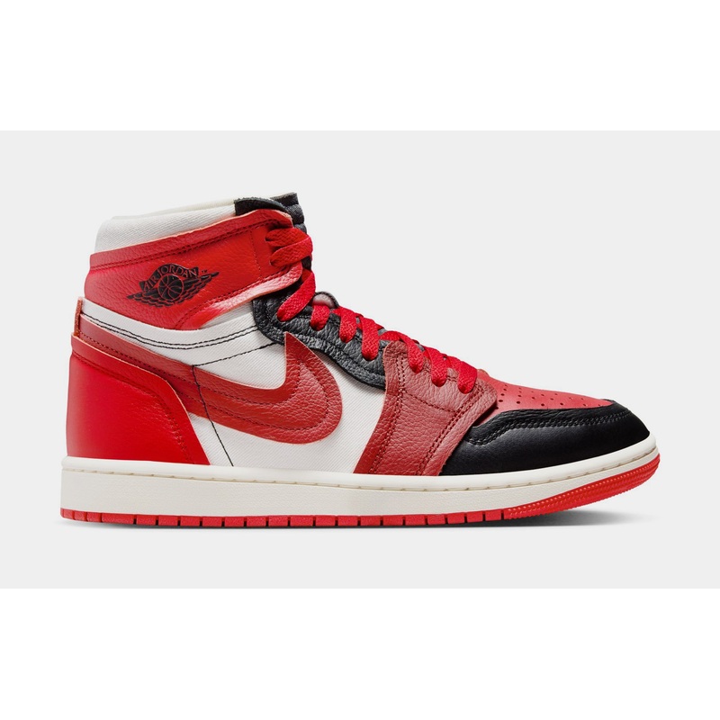 Air Jordan 1 High Method of Make Womens Lifestyle Shoes (Sport Red/Black/Sail/Dune Red)