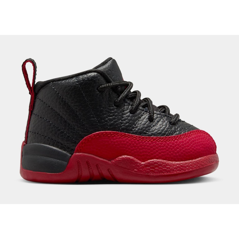 Air Jordan 12 Retro Flu Game Infant Toddler Lifestyle Shoes (Black/Varsity Red)