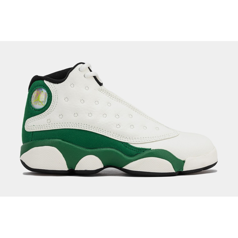 Air Jordan 13 Retro Court of Legends Preschool Lifestyle Shoes (Sail/Black/Pine Green)