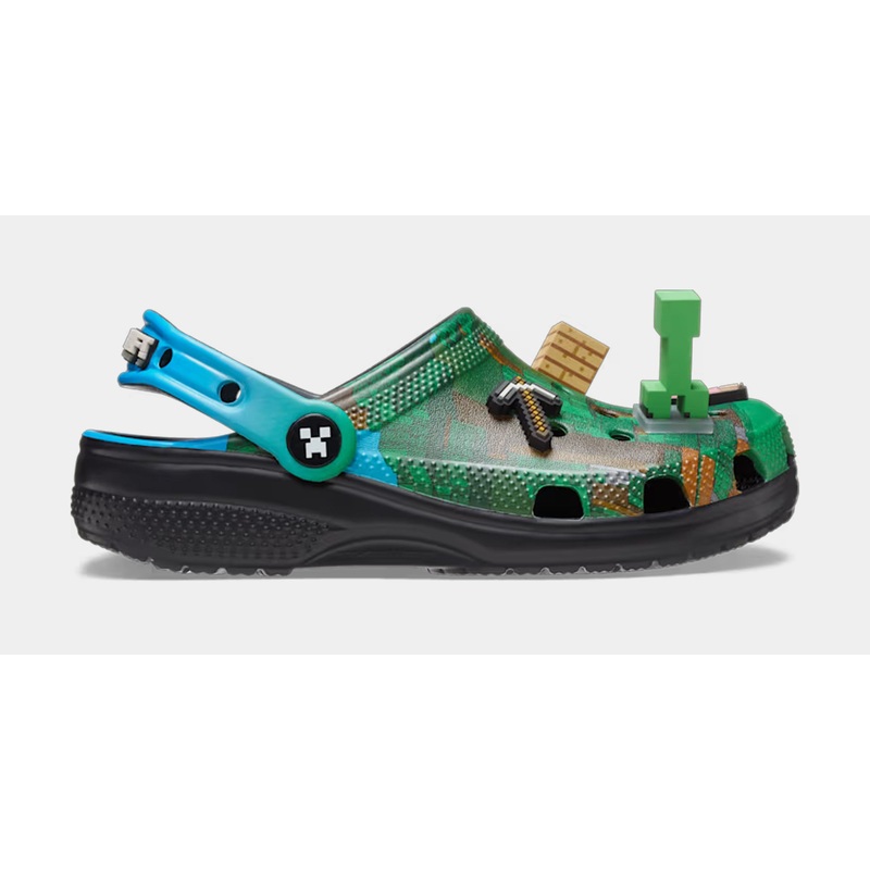 Classic Clog Minecraft Preschool/Grade School Sandals (Black/Green) Free Shipping