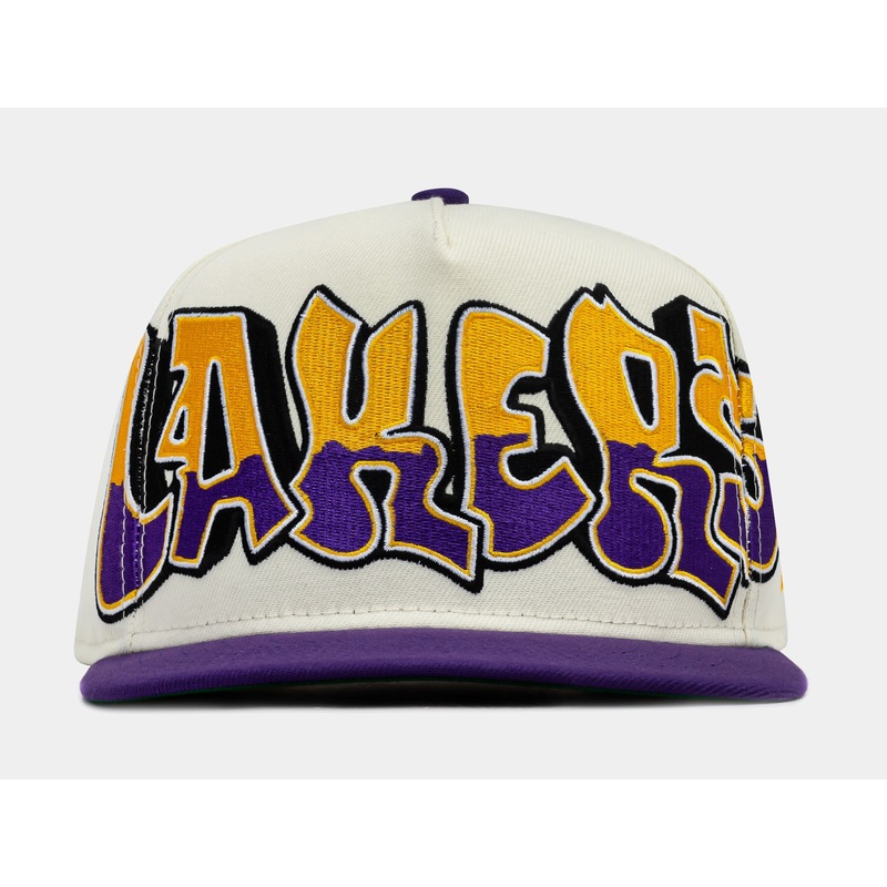 Exclusive All Star Los Angeles Lakers 950AF Snapback Mens Hat (White/Purple/Yellow)