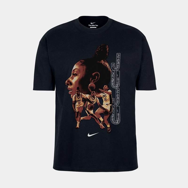 JuJu Watkins So Win Womens Short Sleeve Shirt (Black/Gold)