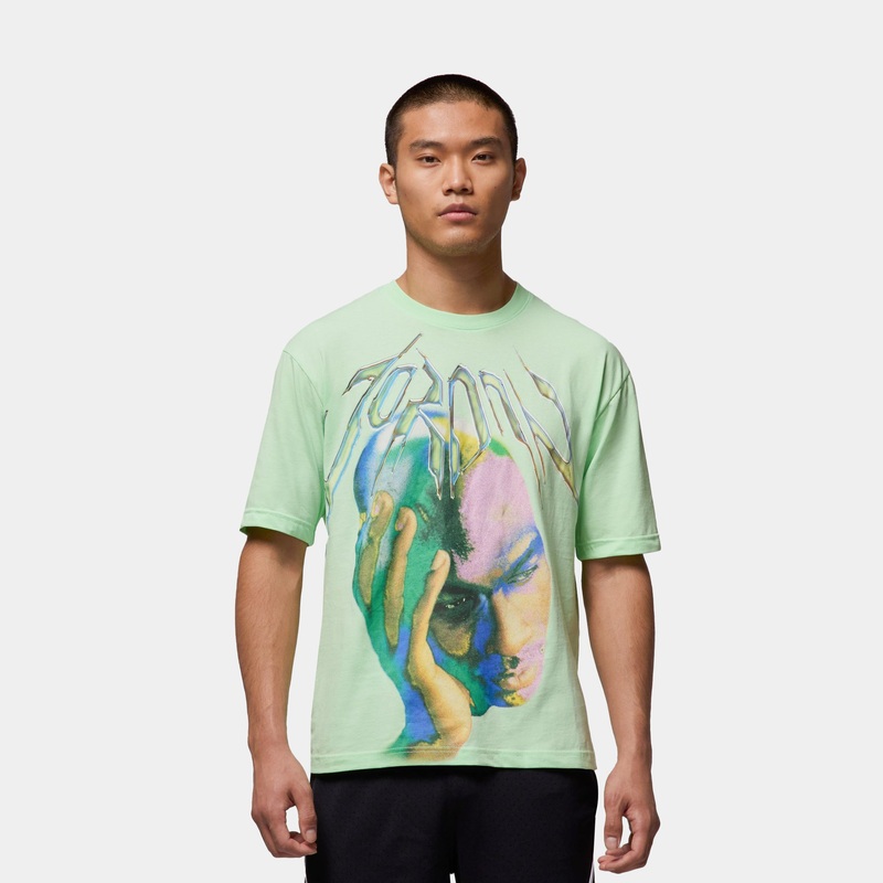 NSW Dri Fit Mens Short Sleeve Shirt (Vapor Green/White)