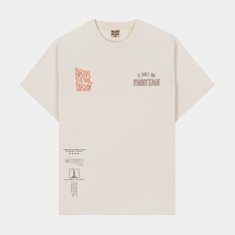 SP x Boyz N The Hood Fairytale Mens Short Sleeve Shirt (Beige/Brown)