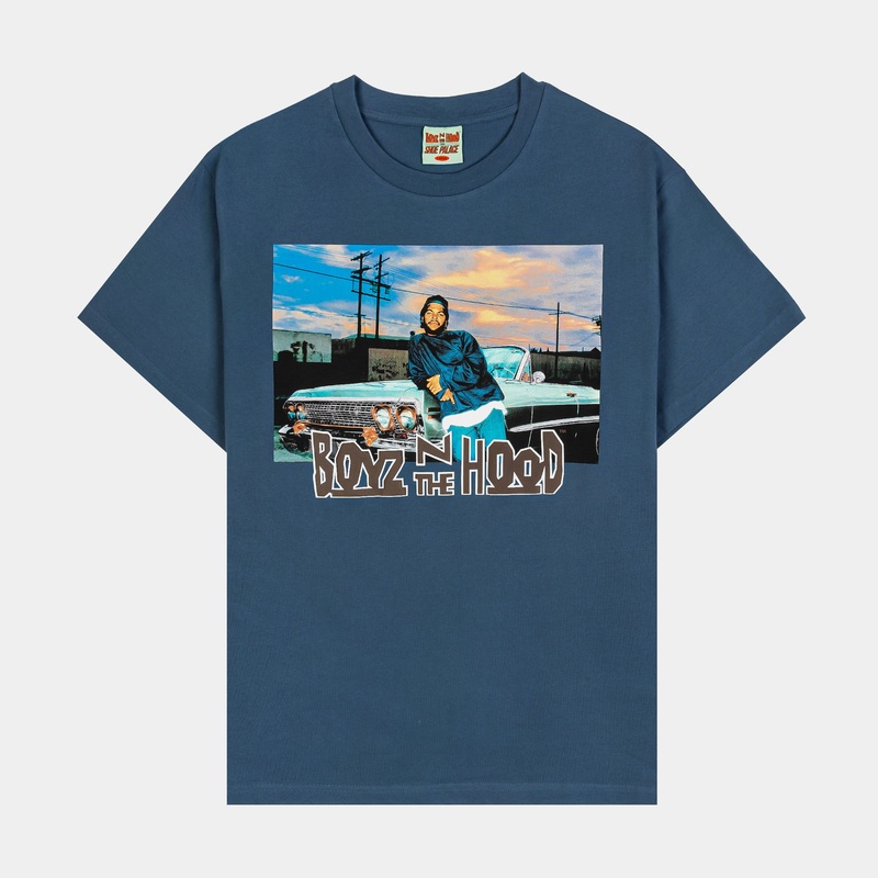 SP x Boyz N The Hood Iconic Mens Short Sleeve Shirt (Blue/Brown)