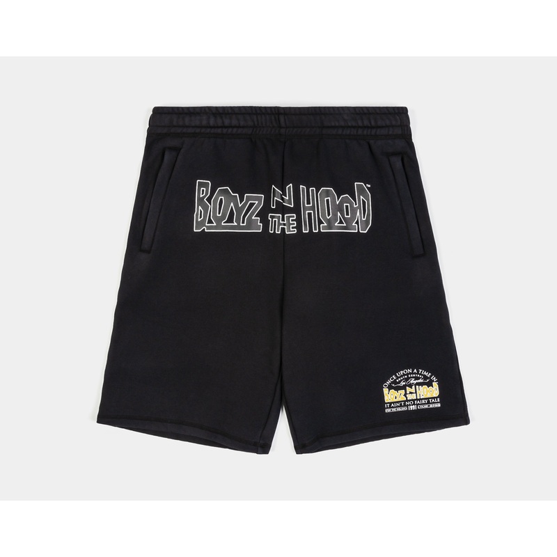 SP x Boyz N The Hood Logo Fleece Mens Shorts (Grey/Green)