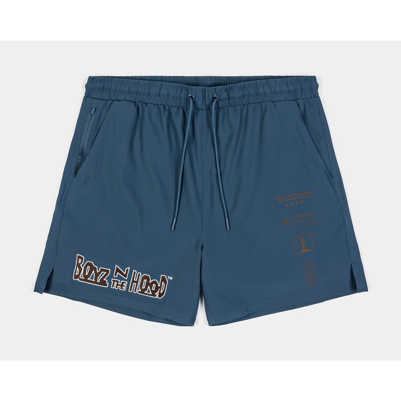 SP x Boyz N The Hood Logo Hybrid Mens Shorts (Blue/Brown)