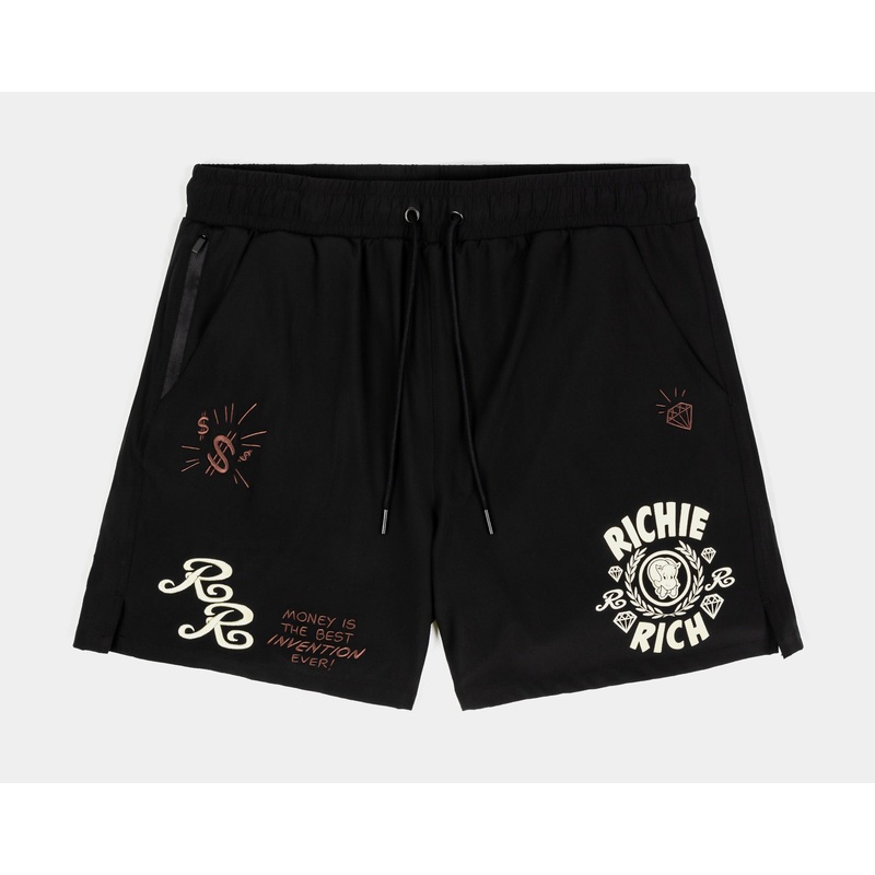 SP x Richie Rich Best Invention Hybrid Mens Shorts (Black/Brown)