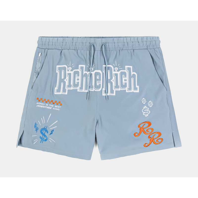 SP x Richie Rich Bread Winners Hybrid Mens Shorts (Blue/White)