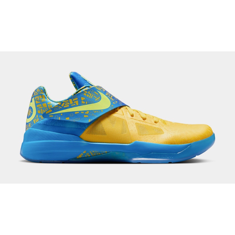 Zoom KD 4 Scoring Title Mens Basketball Shoes (Photo Blue/Lemon Twist/Tour Yellow)