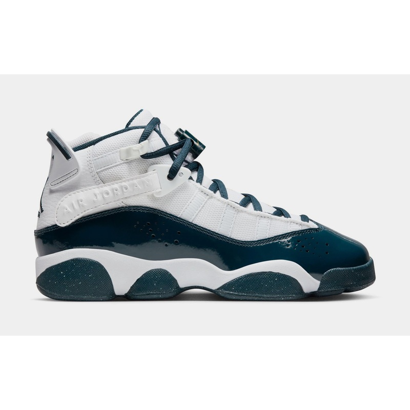 6 Rings Grade School Lifestyle Shoes (White/Armory Navy)