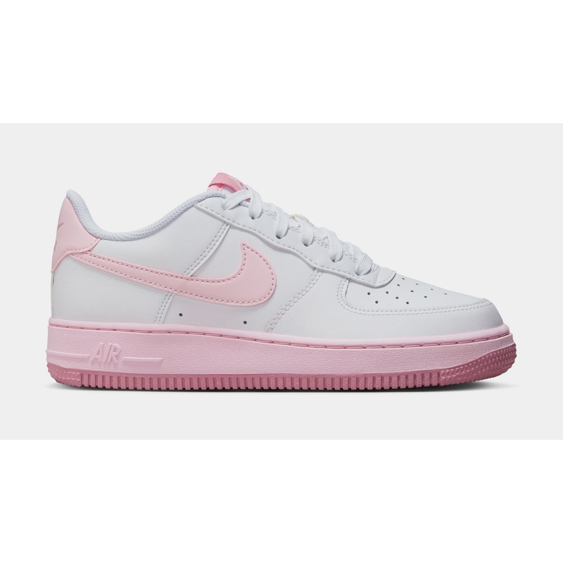 Air Force 1 Low Grade School Lifestyle Shoes (White/Pink Foam)