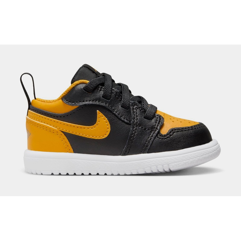 Air Jordan 1 Low Alt Infant Toddler Lifestyle Shoes (Black/White/Yellow Ochre)