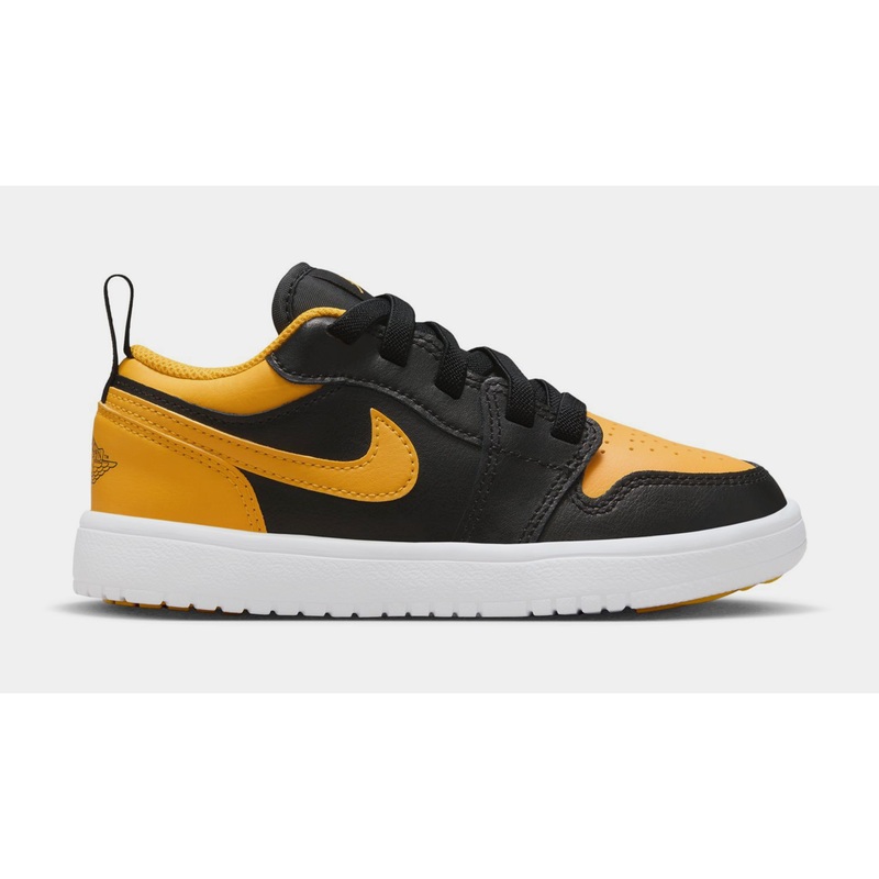 Air Jordan 1 Low Alt Preschool Lifestyle Shoes (Black/White/Yellow Ochre)