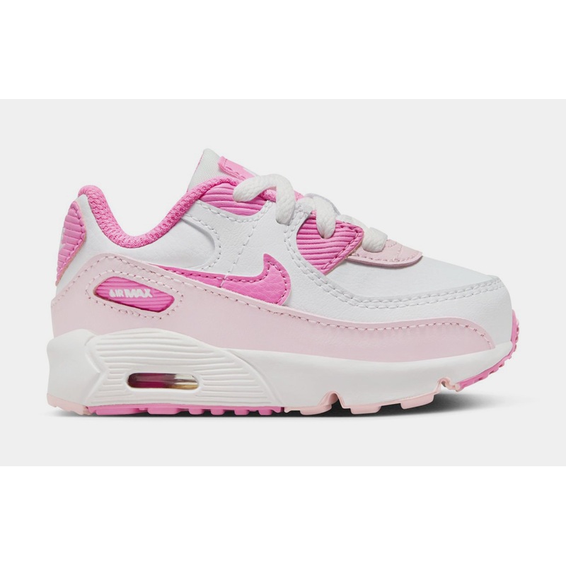 Air Max 90 Infant Toddler Lifestyle Shoes (White/Pink Foam/Playful Pink)