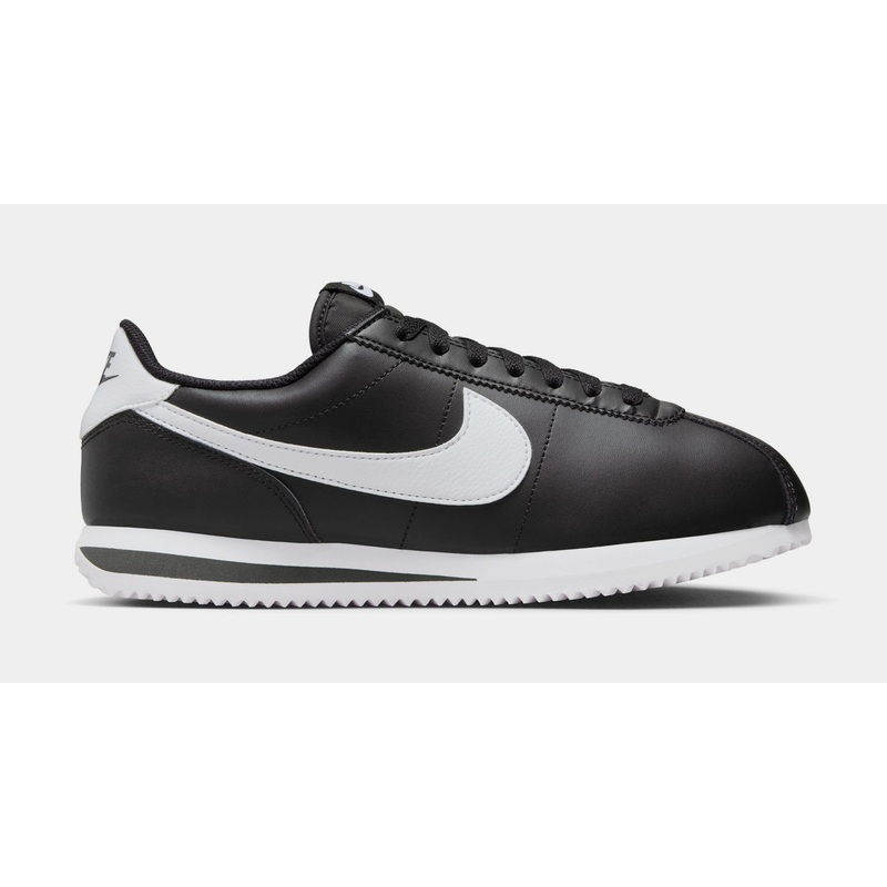 Cortez Leather Womens Lifestyle Shoes (Black/White)