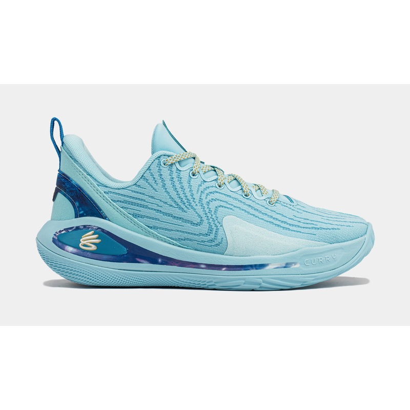 Curry Flow 12 Pisces Grade School Basketball Shoes (Stream/White)