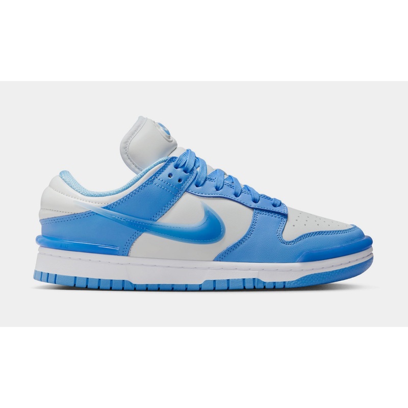 Dunk Low Twist University Blue Womens Basketball Shoes (Photon Dust/University Blue/White)