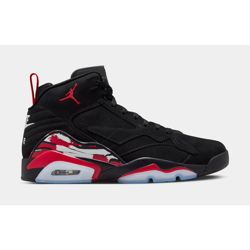 Jumpman MVP Mens Basketball Shoes (Black/White/University Red)