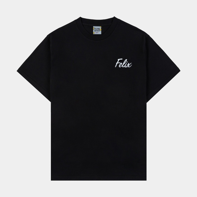 SP x Felix The Cat Dreaming Mens Short Sleeve Shirt (Black/White)