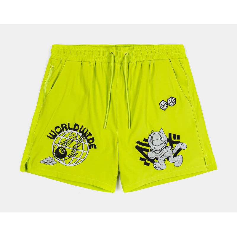 SP x Felix The Cat Worldwide Hybrid Mens Shorts (Green/Volt)
