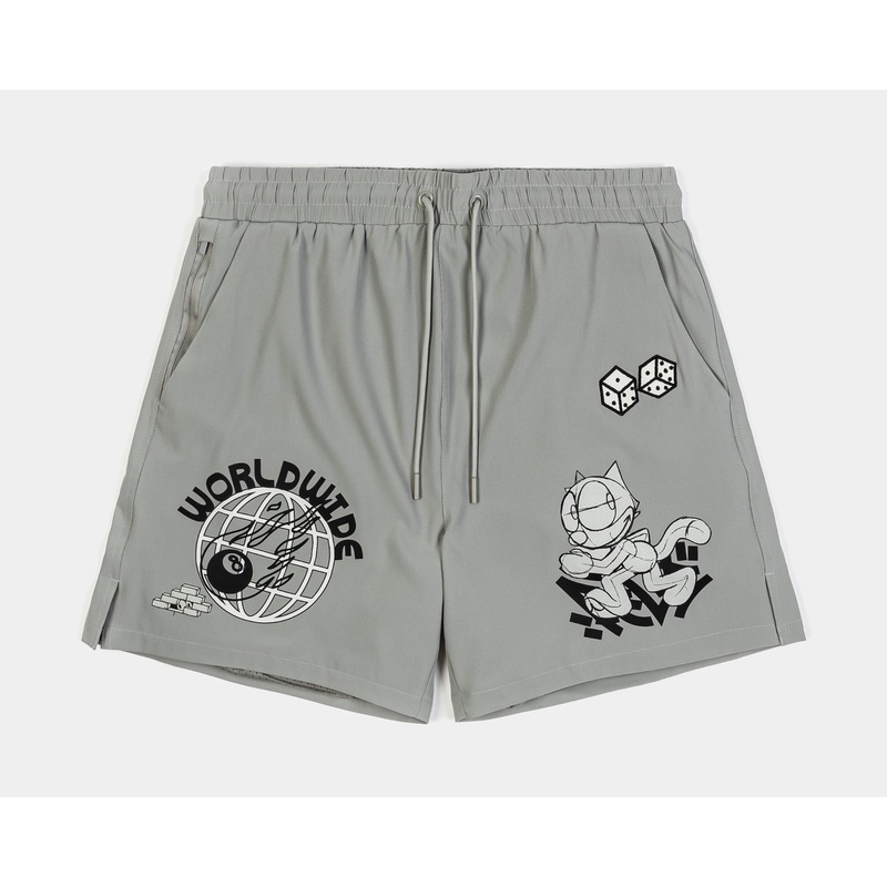 SP x Felix The Cat Worldwide Hybrid Mens Shorts (Grey/Black)