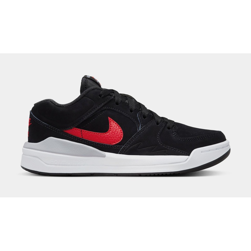 Stadium 90 Grade School Lifestyle Shoes (Black/White/Cement Grey/Fire Red)