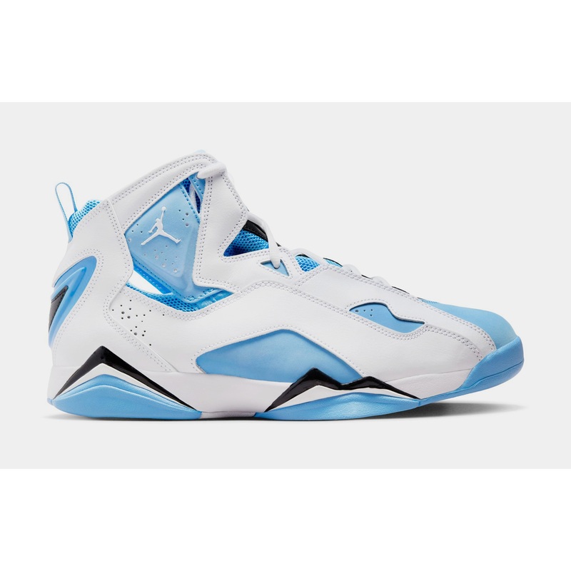 True Flight Mens Basketball Shoes (White/University Blue/Black)