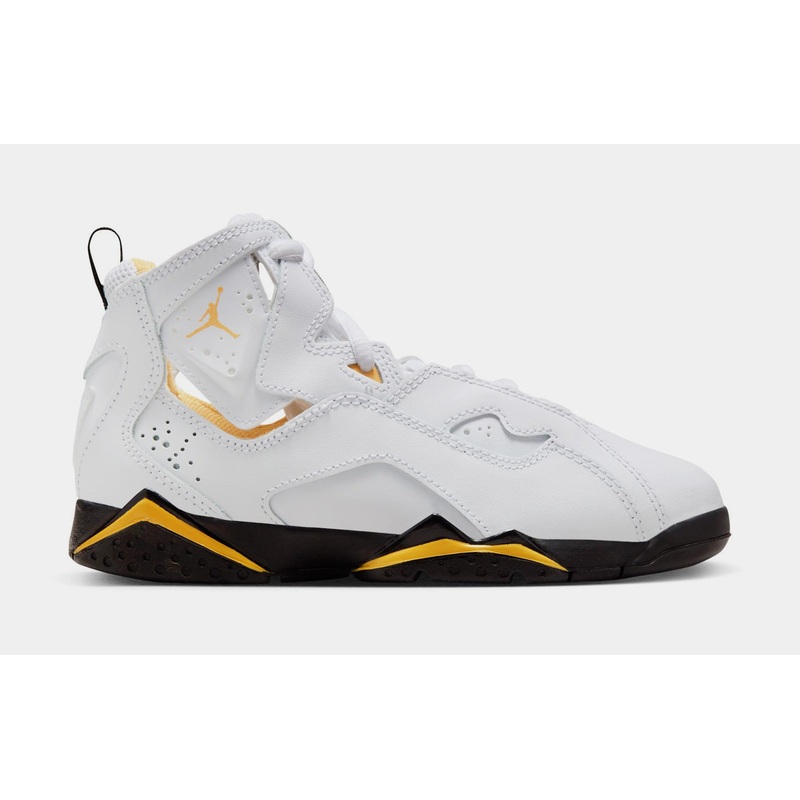 True Flight Yellow Ochre Preschool Basketball Shoes (White/Black/Yellow Ochre)