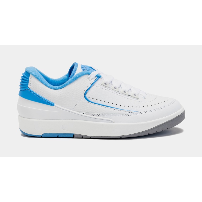 Air Jordan 2 Retro Low University Blue Mens Lifestyle Shoes (White/Blue) Free Shipping