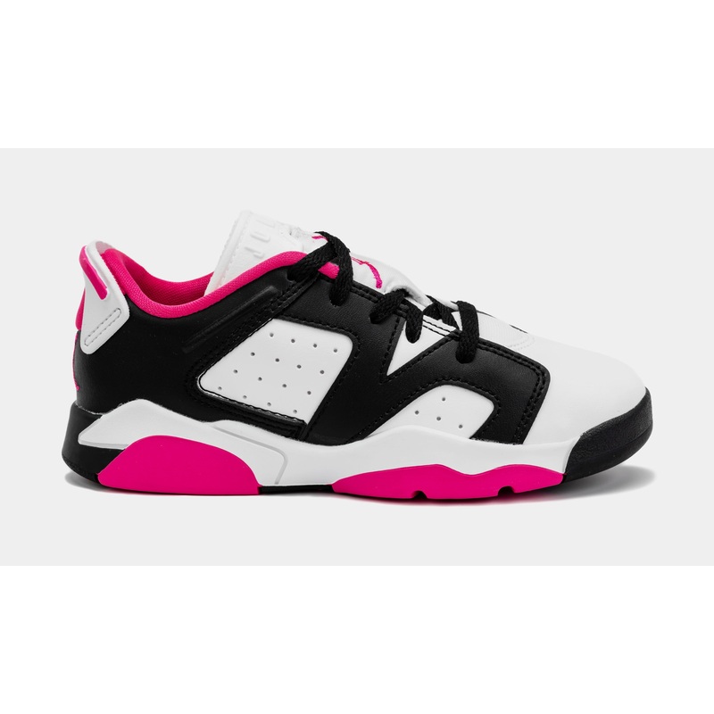Air Jordan 6 Retro Low Fierce Pink Preschool Lifestyle Shoes (Black/Fierce Pink)