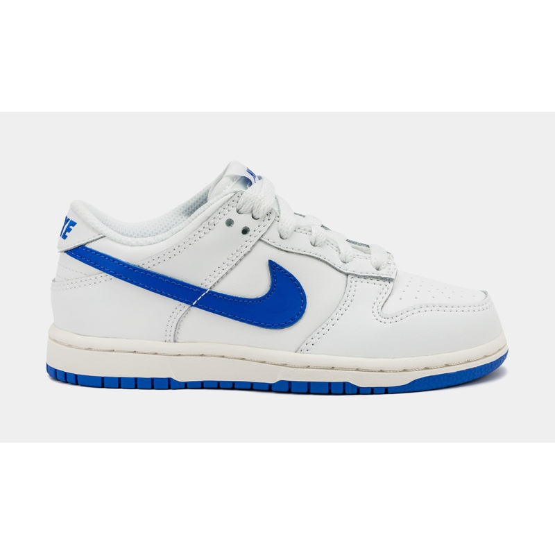 Dunk Low Preschool Lifestyle Shoes (Summit White/Hyper Royal)